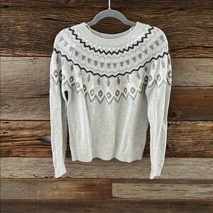 H&M Light Gray Textured Sweater